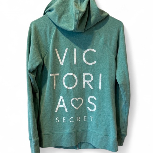 Victoria's Secret Jackets & Blazers - Victoria's Secret Teal Zip-Up Hoodie